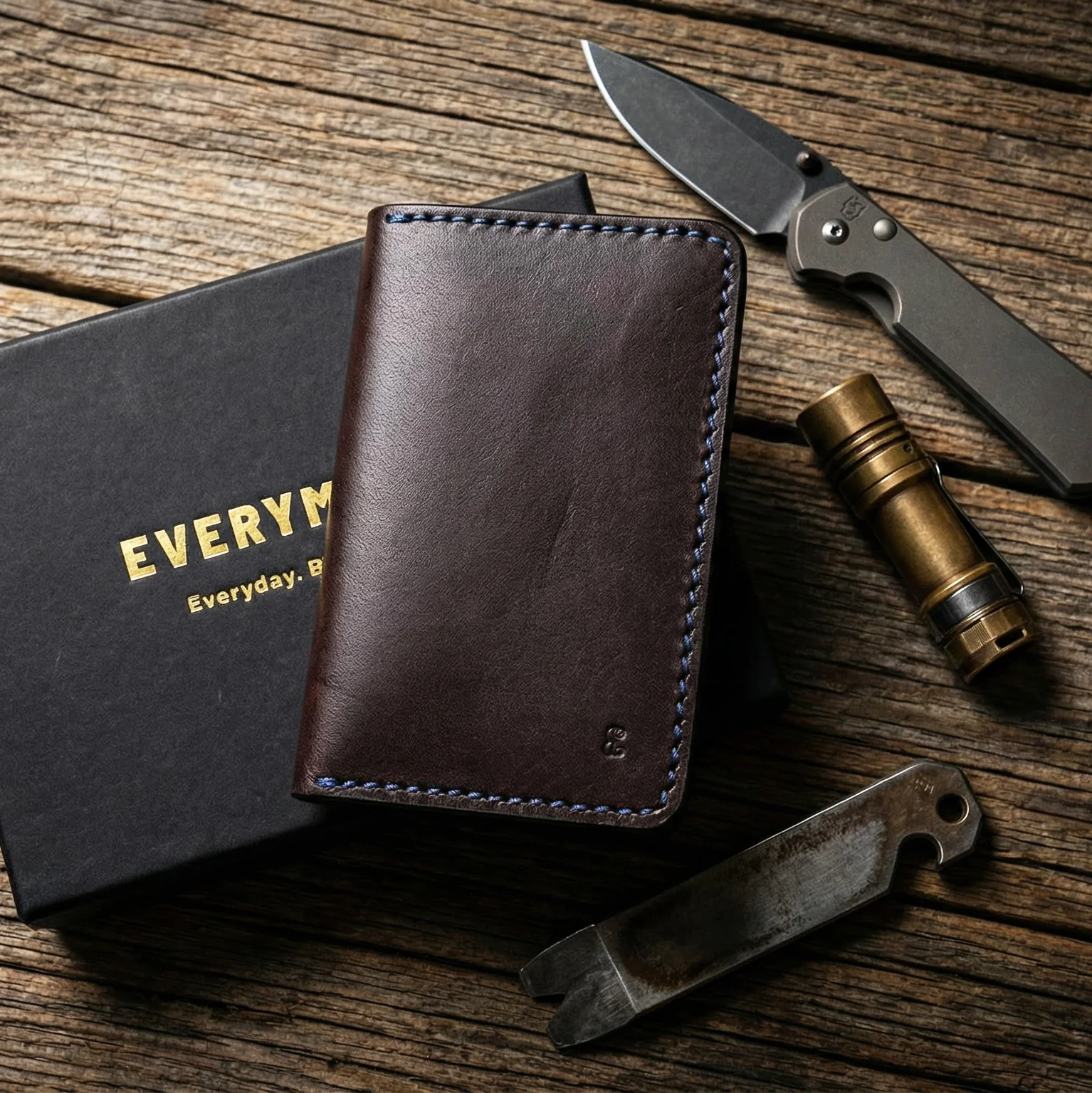 New Oxblood Holden Card Wallet with RFID Protection - Image 5