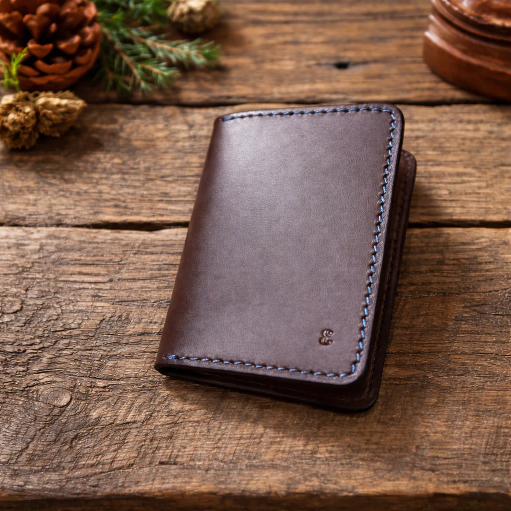 New Oxblood Holden Card Wallet with RFID Protection - Image 6