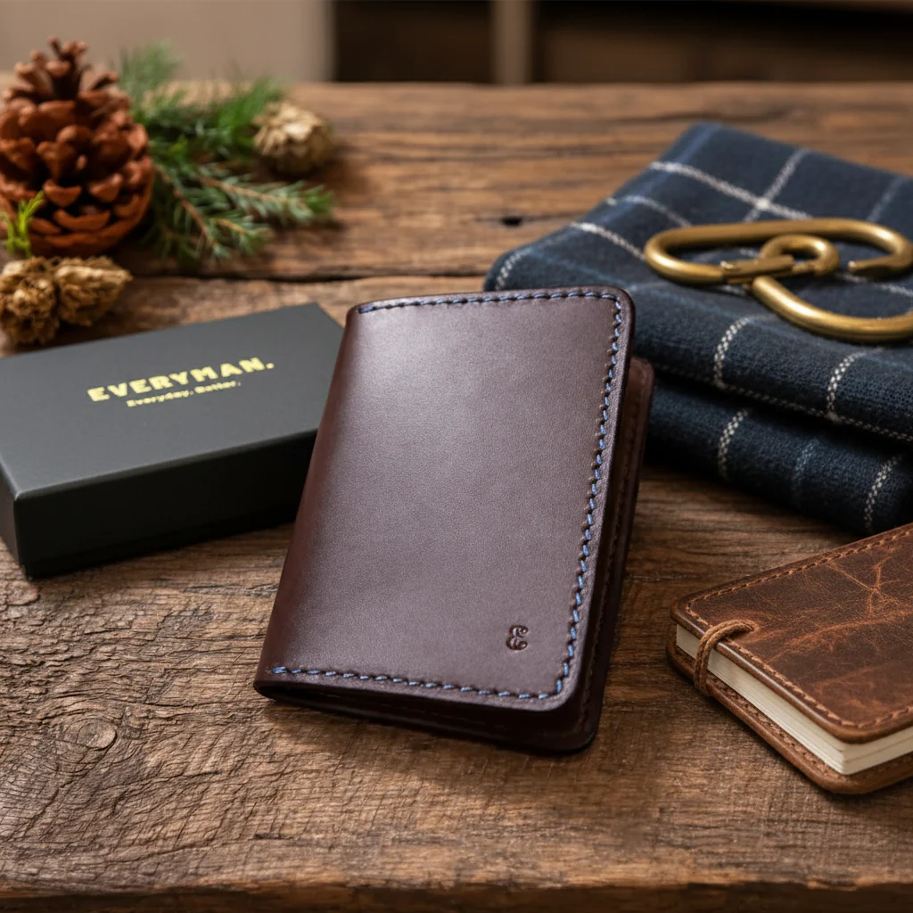 New Oxblood Holden Card Wallet with RFID Protection - Image 7