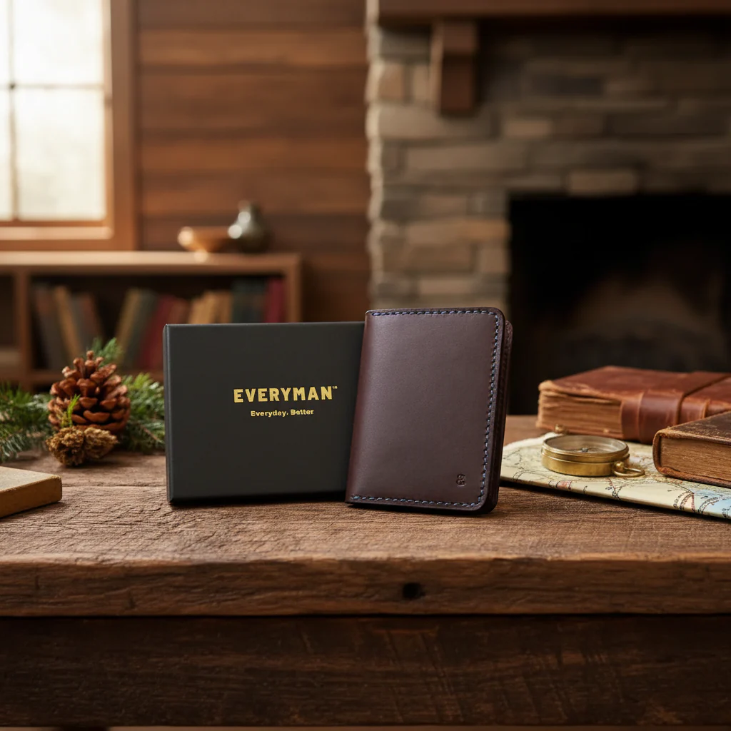 New Oxblood Holden Card Wallet with RFID Protection - Image 8